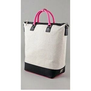 Diane von Furstenberg Drew Sporty Python Leather